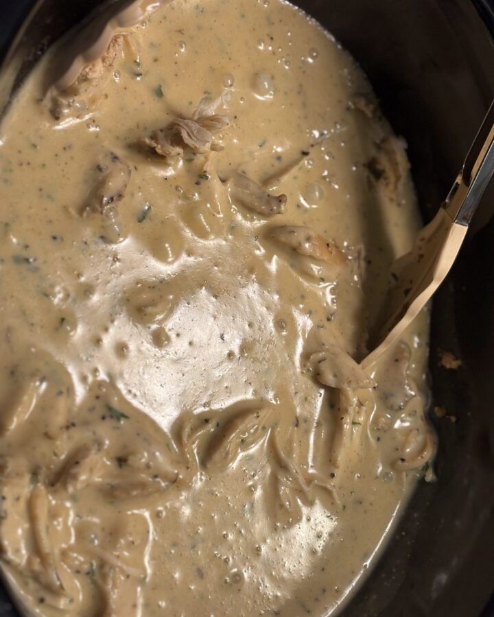 Crock pot chicken and gravy