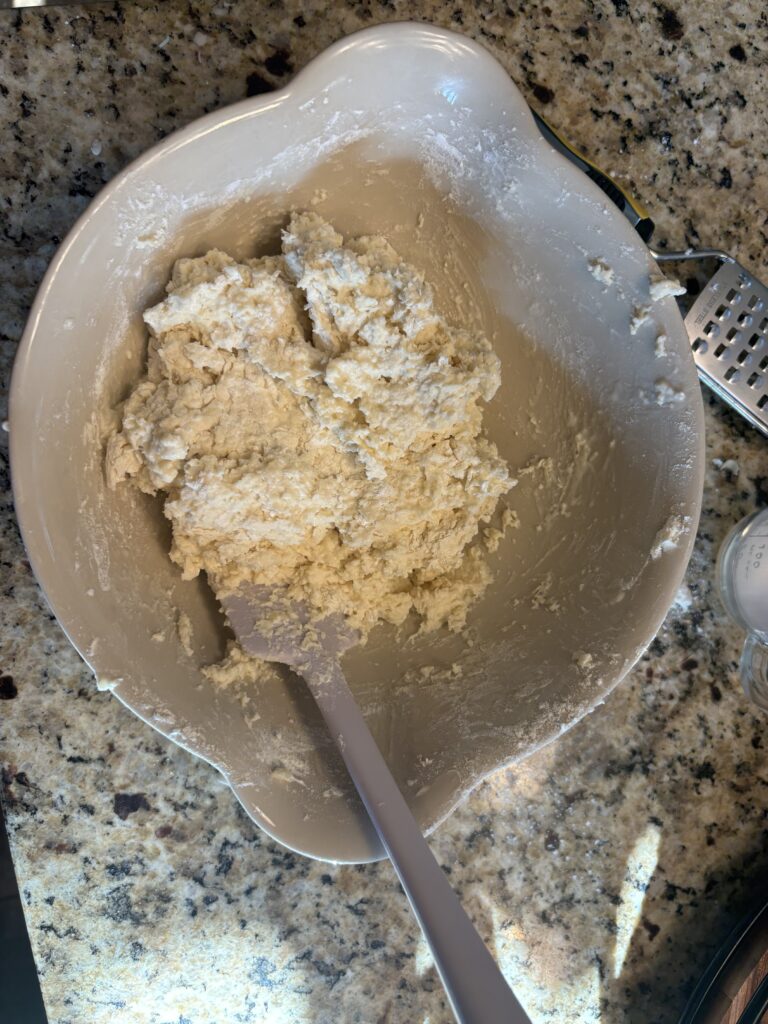 Mixed biscuit dough