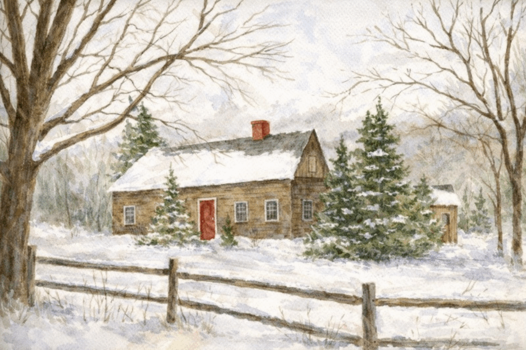 Image of a cozy winter home 