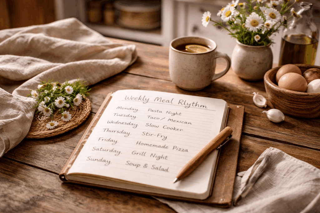 Image of a basic meal rhythm