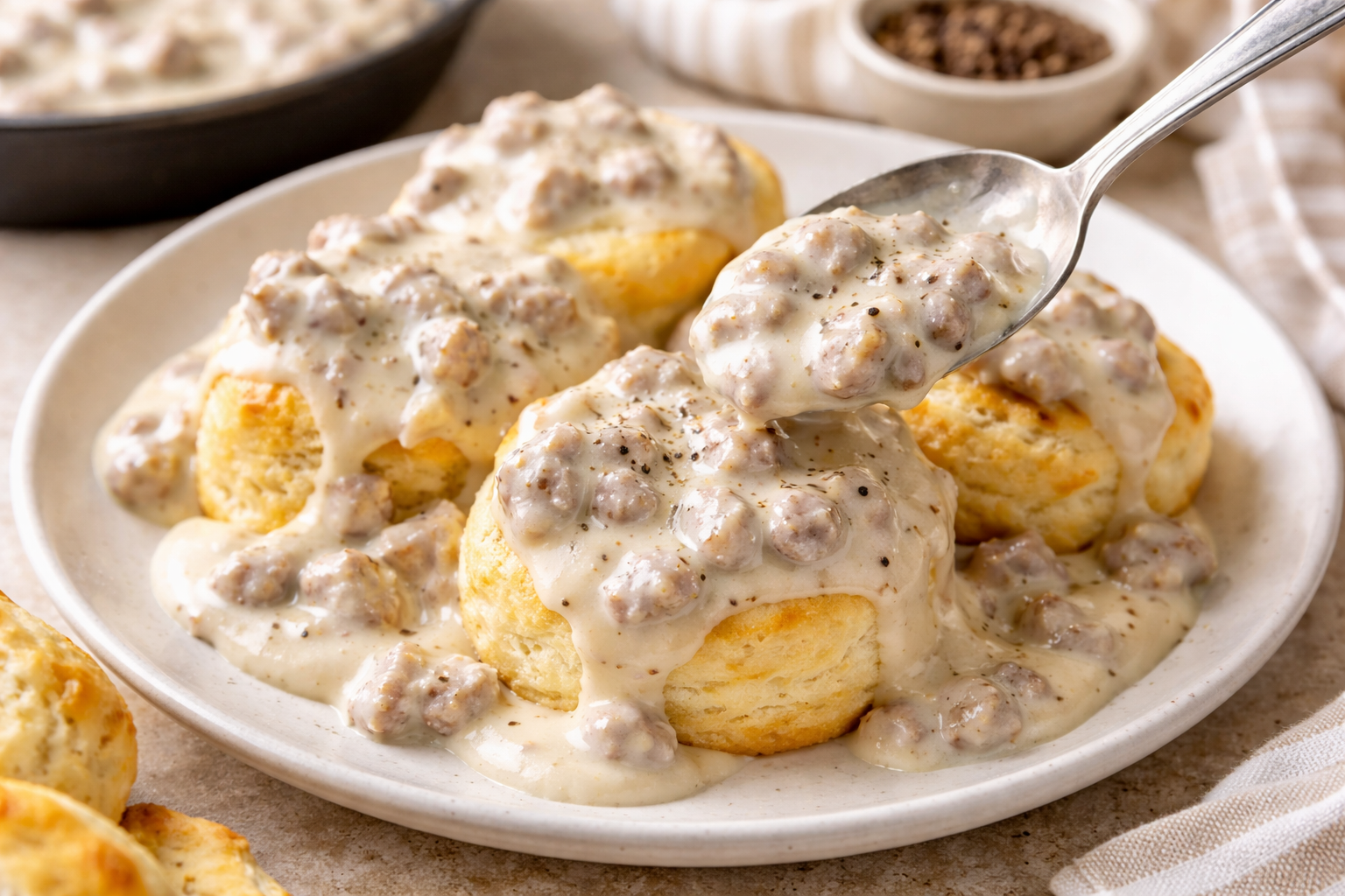 Old fashion country gravy from scratch