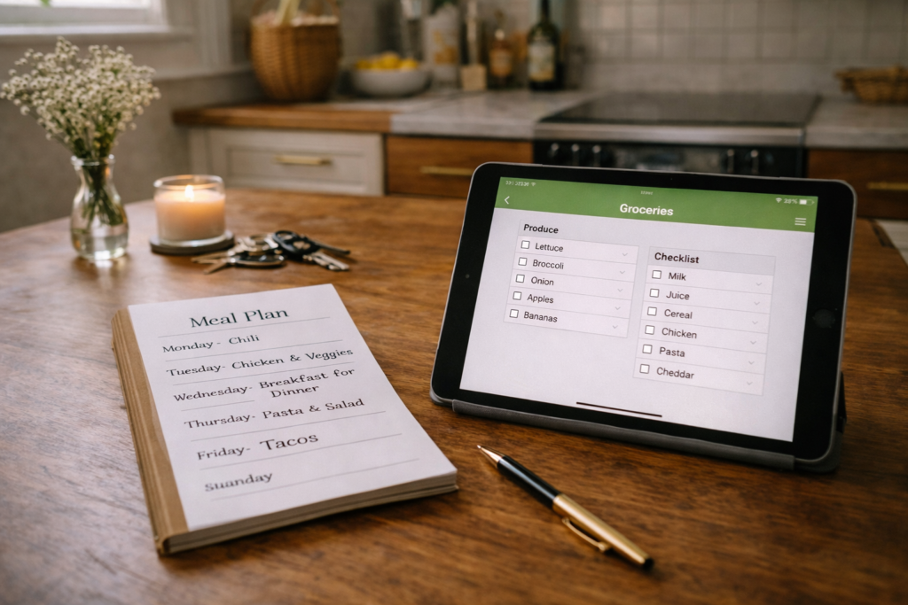 Simple meal plan system 