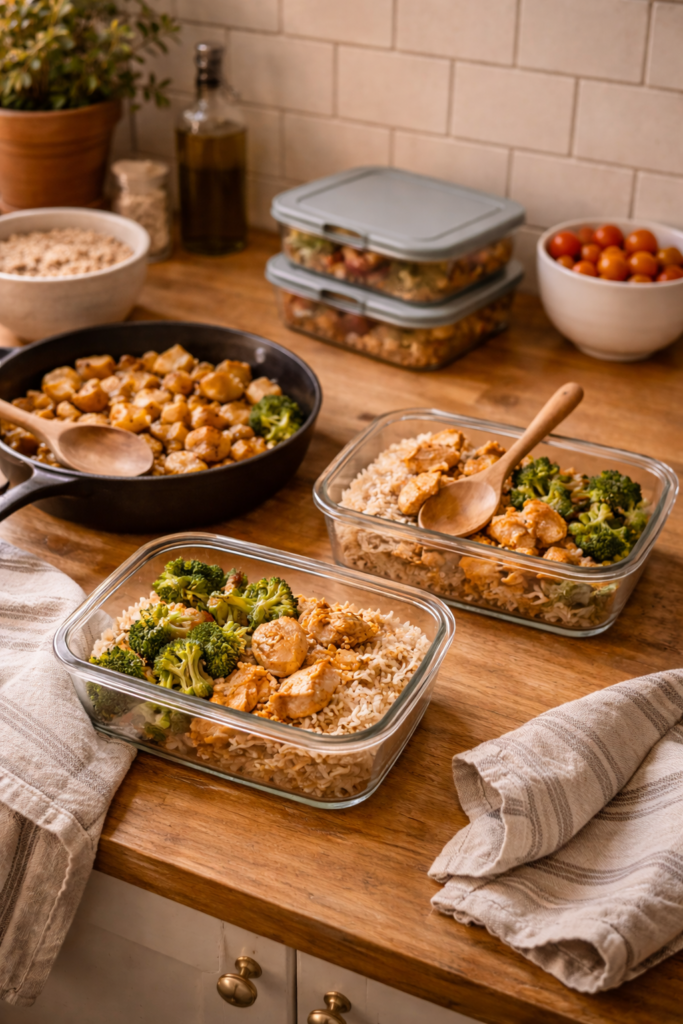 Cook once eat twice save leftovers 