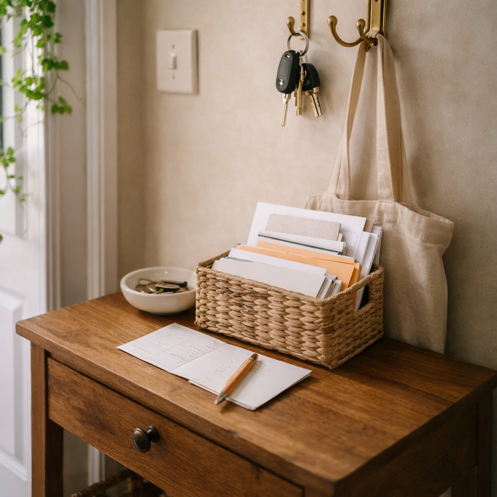 A simple place to keep everything in a well-run home