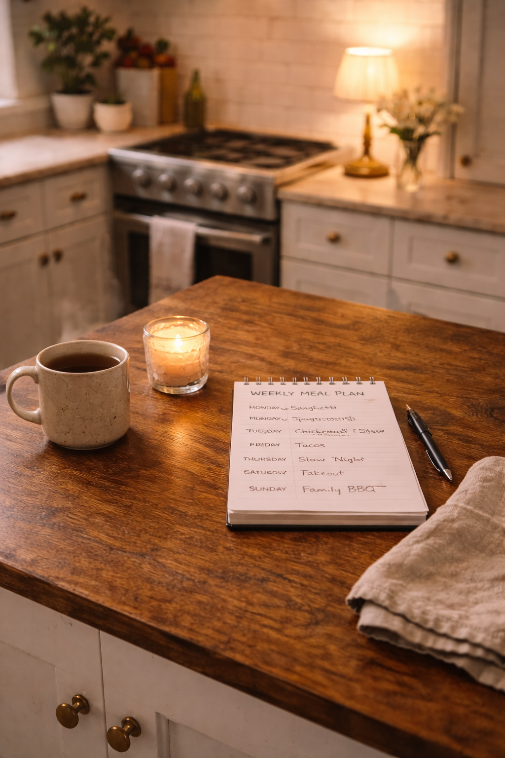 Meal plan for making getting dinner on the table easy