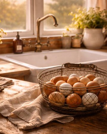 Farm fresh eggs ready to be used for breakfast or dinner