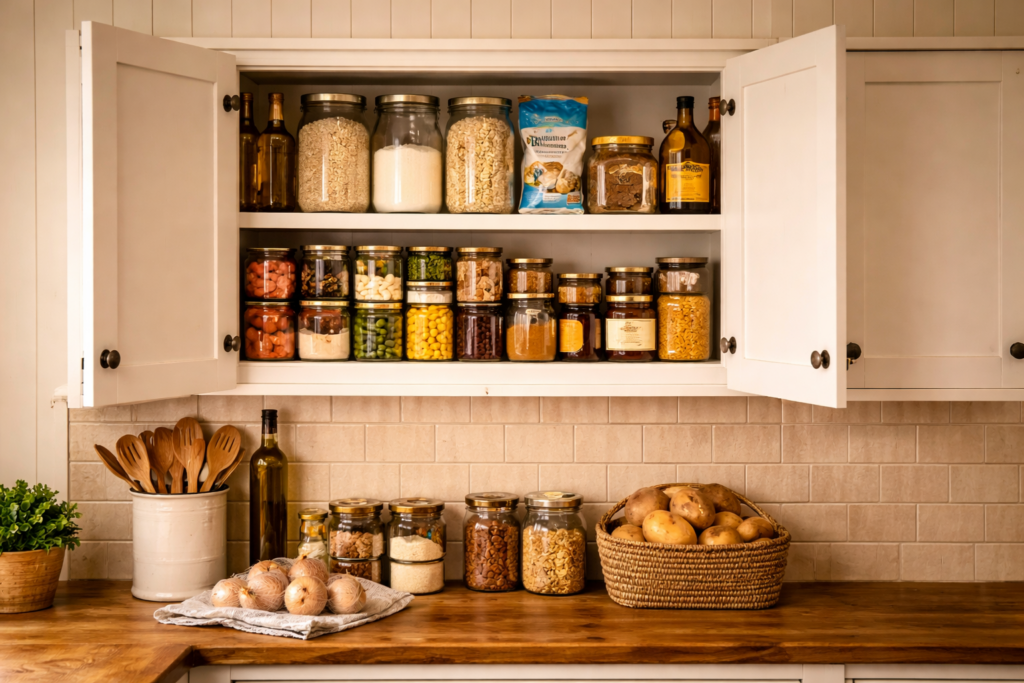 Real food ingredient pantry