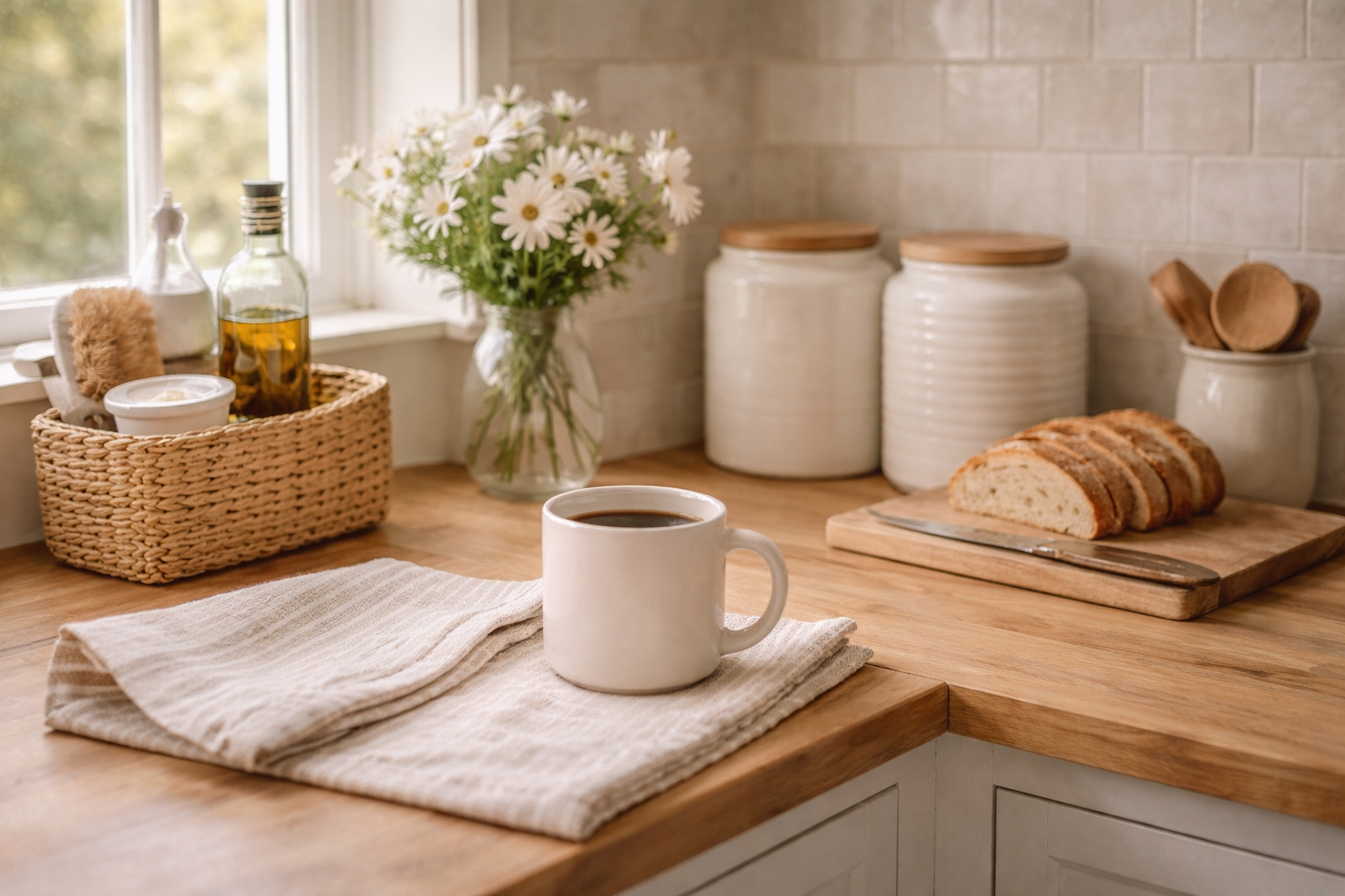 Calm routine for stay at home moms