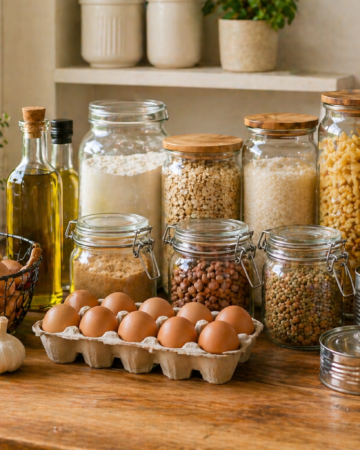 Pantry items to keep a home well-stocked