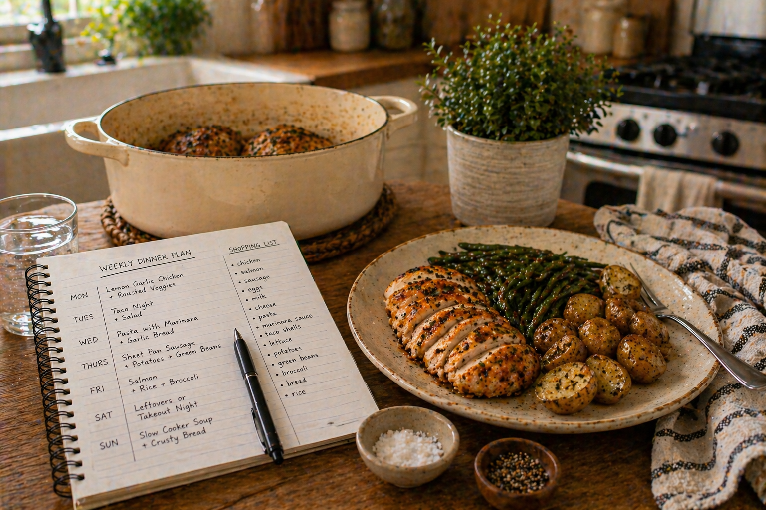Simple dinner ideas for a well-run home