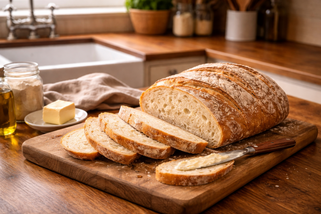 Cook once, eat twice , fresh baked bread for the eeek