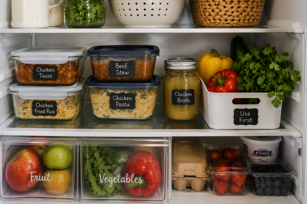 Example image of using up food you already have so no water 