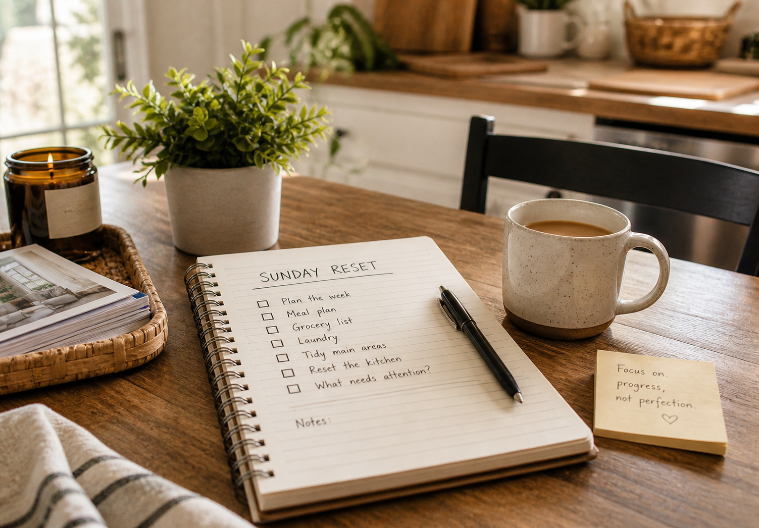 Simple Sunday home reset plan