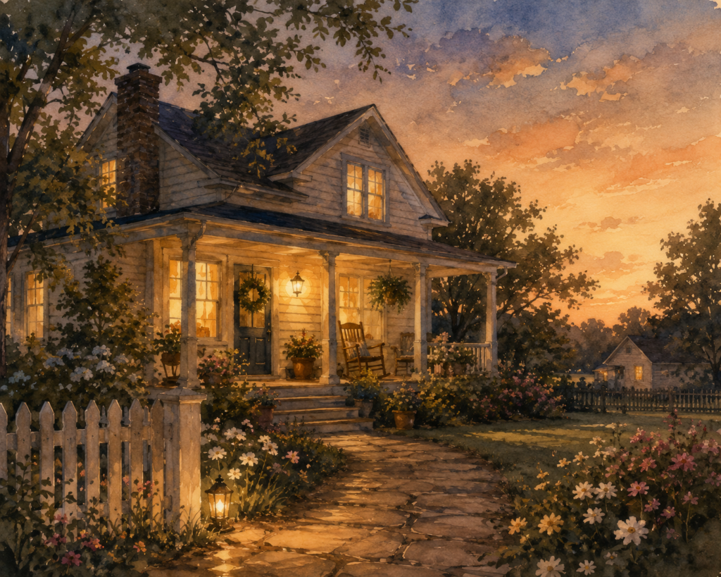 A calm home at the end of the day 