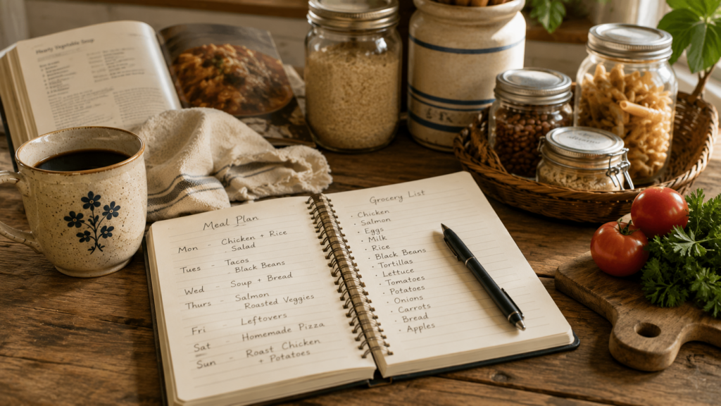 Meal plan before you shop 