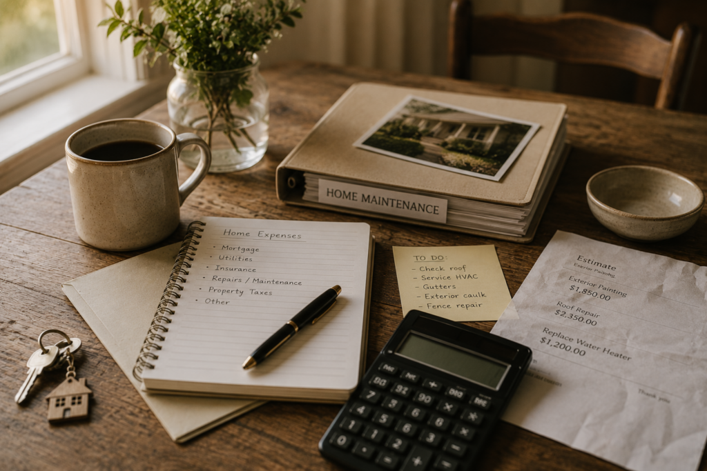 Image of making a list of what every home requires