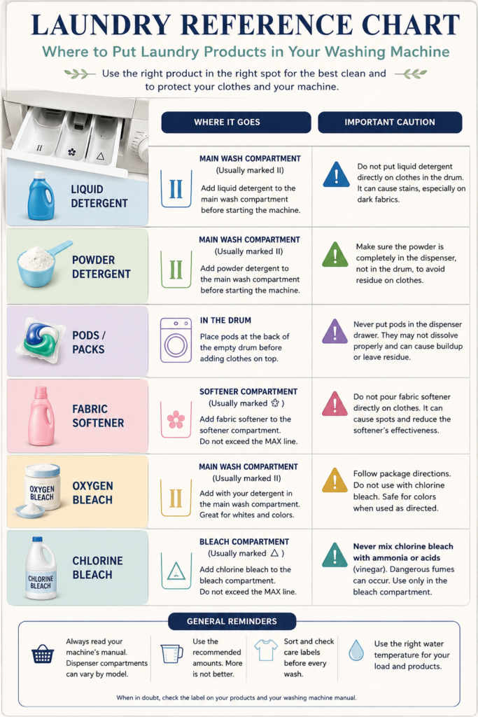 Laundry reference chart