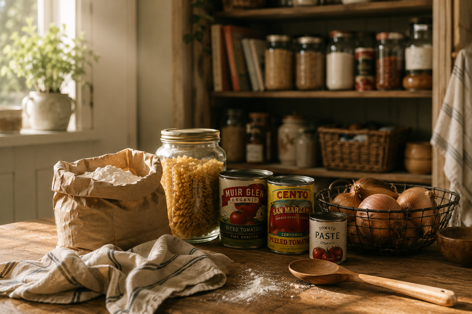 Cozy kitchen pantry building for fall