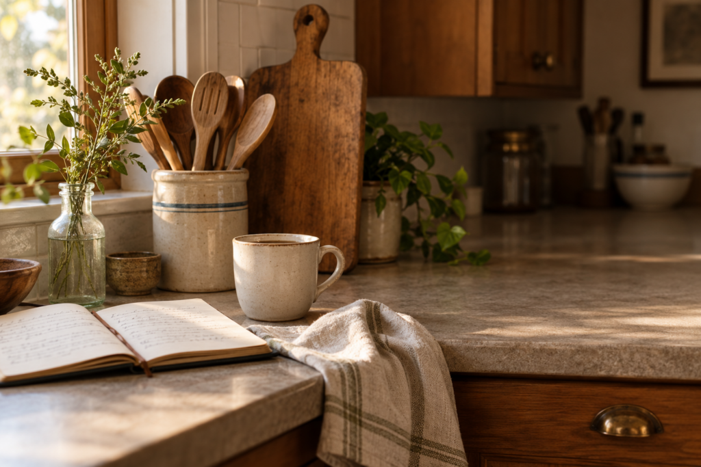 Calm kitchen in from hearth to home email sign up section 