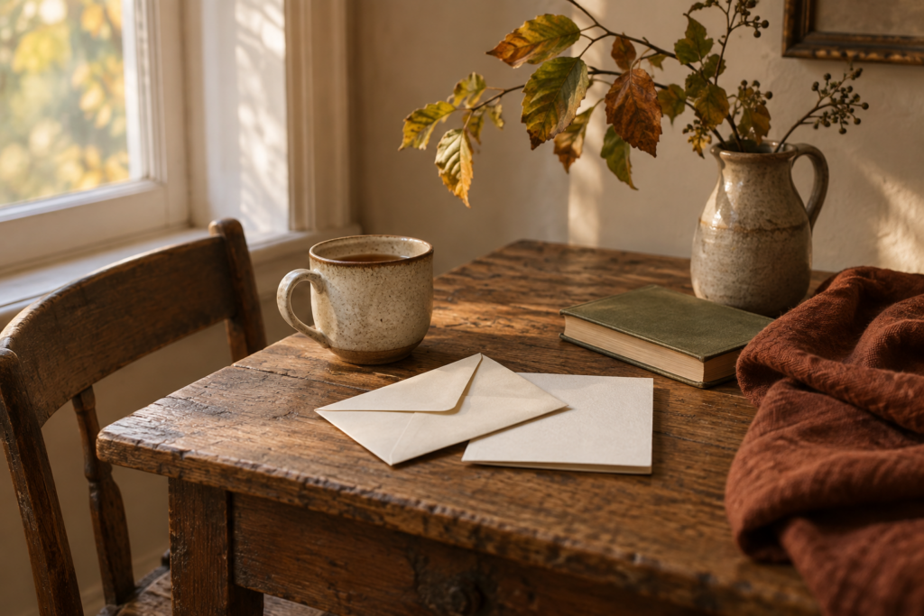 Cozy fall image for fromhearthtohome email sign up