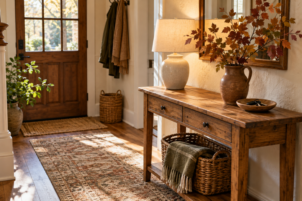 Welcoming home entry 