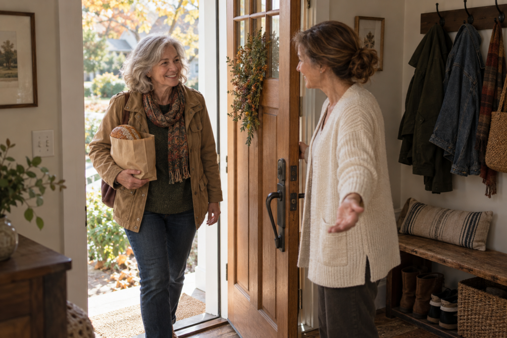 Opening the door to family and friends 